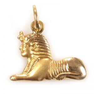 18K Gold Sphinx pendant