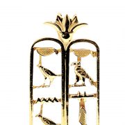 Hollow Royal 18K gold Egyptian cartouche