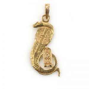Ancient Egyptian 18k gold cobra
