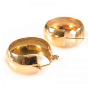Egyptian Jewelry 18K Gold Earring