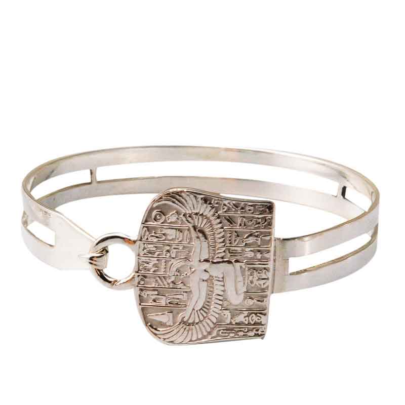 Egyptian Revival Diamond Sapphire Enamel Gold Bracelet For Sale at 1stDibs  | egyptian gold bracelets, master gold egypt, egypt gold bracelet
