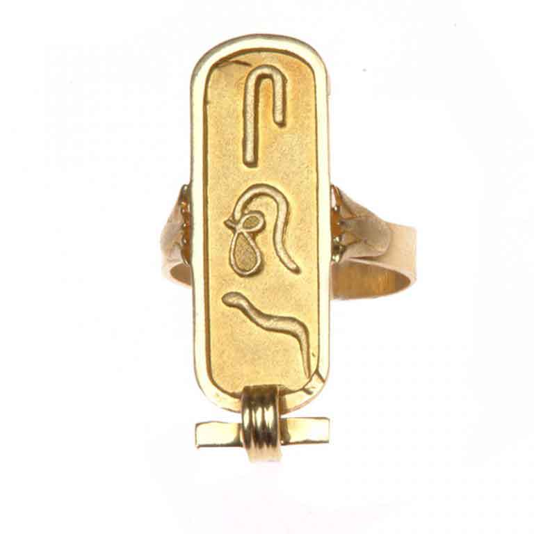 Lotus Cartouche Ring - Egyptian jewelry - Egypt7000