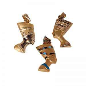 Nefertiti 18K Gold Pendant