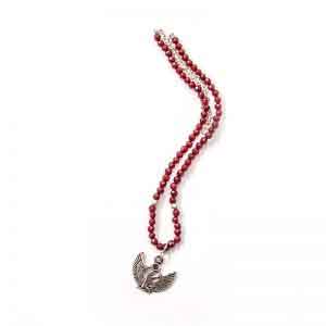 Agate and silver Isis necklace