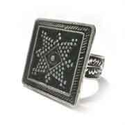 Old Arabic Egypt inspired design silver ring