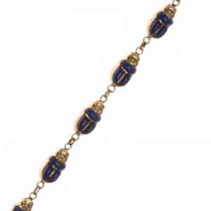 18K Gold Scarab Bracelet Jewelry