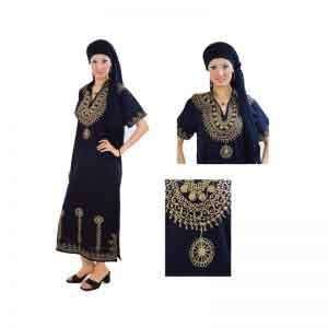 Egyptian Embroidery cotton Dress
