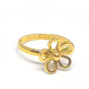 Flower ring 18K gold
