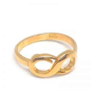 Infinity 18K gold ring