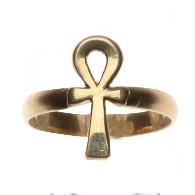Better Jewelry Etched Ankh Ring .925 Solid Sterling Silver Ring (7.5 g –  Betterjewelry