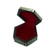 Mother Of Pearl Hexagon Jewelry Box