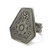 Roman inspired silver ring design