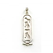 Carved Sterling Silver Egyptian cartouche
