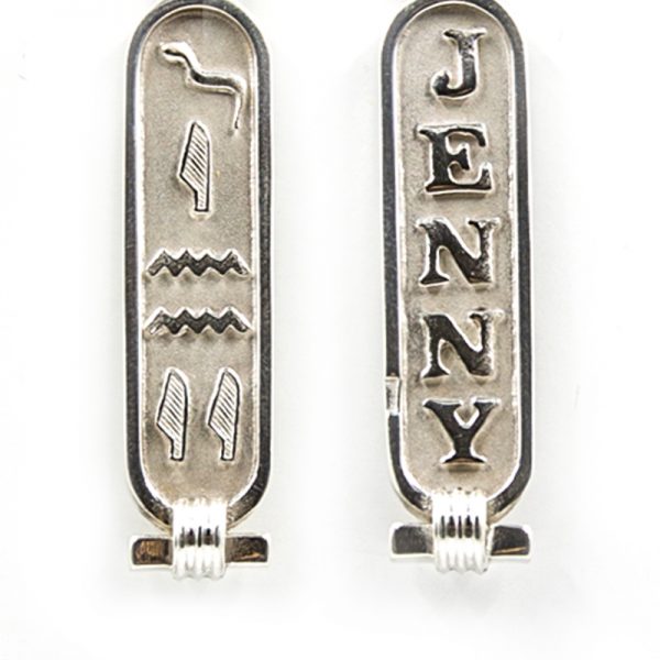 Details about   925 Sterling Silver handmade Two-Sided Cartouche in Hieroglyph and Arabic Size-5 