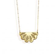 Egyptian fan necklace (18k gold plated finish)